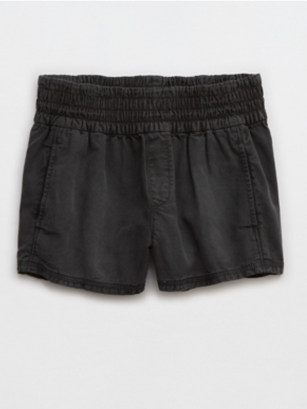 Women’s Elastic-Waist Black Jersey Shorts